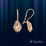Russian gold earrings