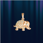 Colgante oro rojo 585 - elefante