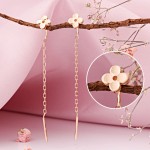 Rotgold 585 Goldohrringe hængende