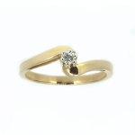 Gouden ring met diamant