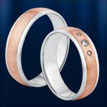 evlilik yüzüğü. İki renkli