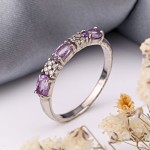 Damienring mit Ametnost Silver 925 SOKOLOV
