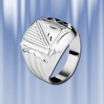 Pánský prsten z ruského stříbra