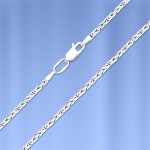 Королевская цепочка из серебра 925 пробы.