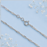 Серебряное колье 925 Сингапур