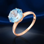 Topas. goldener Ring