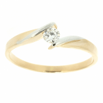 Gouden ring met diamant