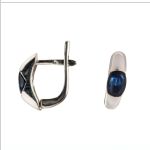 Pendientes lacónicos de zafiro