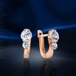 Earrings with fianites Swarovski®