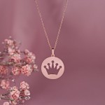 Zlatý náhrdelník "Crown"