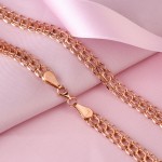 Curb chain made of Russian red gold
