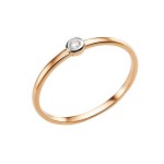 Damenring Zlatni cirkonij