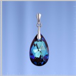 Přívěsek s krystaly Swarovski. stříbrný