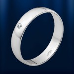 Vjenčani prsten briljant "klasični briljant" bijelo zlato