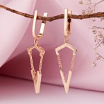 Køb hængende guldøreringe 585