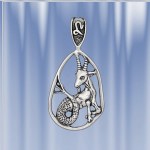 Серебряный знак зодиака Козерог