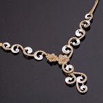 Necklace yellow/white gold