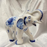 Gzhel Porzellanfigur „Elefant“