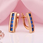 Orecchini in oro rosso 585 Swarovski®