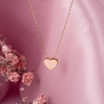 Golden necklace "Heart"