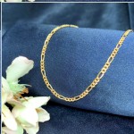 Collier en or rouge "Figaro 3+1"