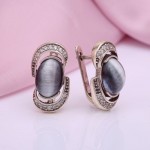 Русские серебряные серьги с Улекситом.