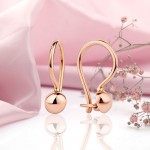 Earrings rose gold 585 children's earrings