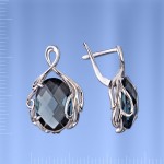 Russian silver earrings