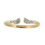 Goldener Ring mit Diamanten