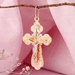 Pravoslávny kríž 585 zlatý s krucifixom