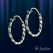 „Creolen“-Ohrringe aus 925er Silber