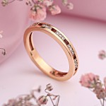 Gouden ring “Diamantpad”