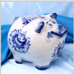 Škatlica iz porcelana Gschel "Prašica"