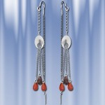 Zilveren oorbellen met zirkonia's