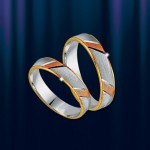 wedding ring. Tricolor