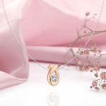 Collana in oro con diamanti Oro russo 585