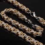 Steel chain & bracelet