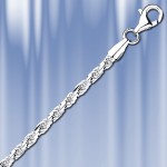 Cord chain. Russian silver