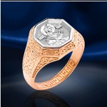 Russisk menns ring, bicolor