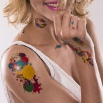 Flash tatovering regnbue