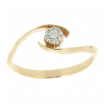 Goldring mit Diamant