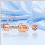 Arracades d'or 585 zirconi