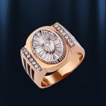 Men's ring Russian gold