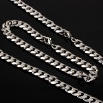 Стальная цепочка и браслет