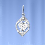 Srebrny znak zodiaku „Bliźnięta”