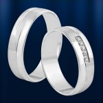 vjenčani prsten. bijelo zlato