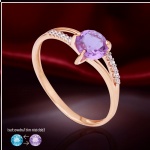 Goldener Ring. Alexit & Fianit