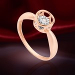 Zlatni prsten sa dijamantom