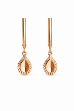 Zlaté náušnice na zavěšení