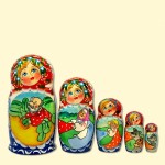 Babushka Matryoshka "Turnip" 5 figurek